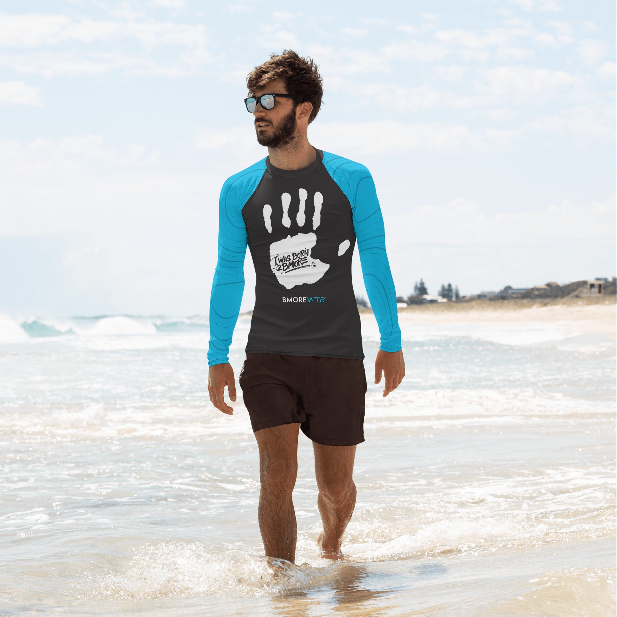 I WAS BORN 2BMORE - Men's Rash Guard